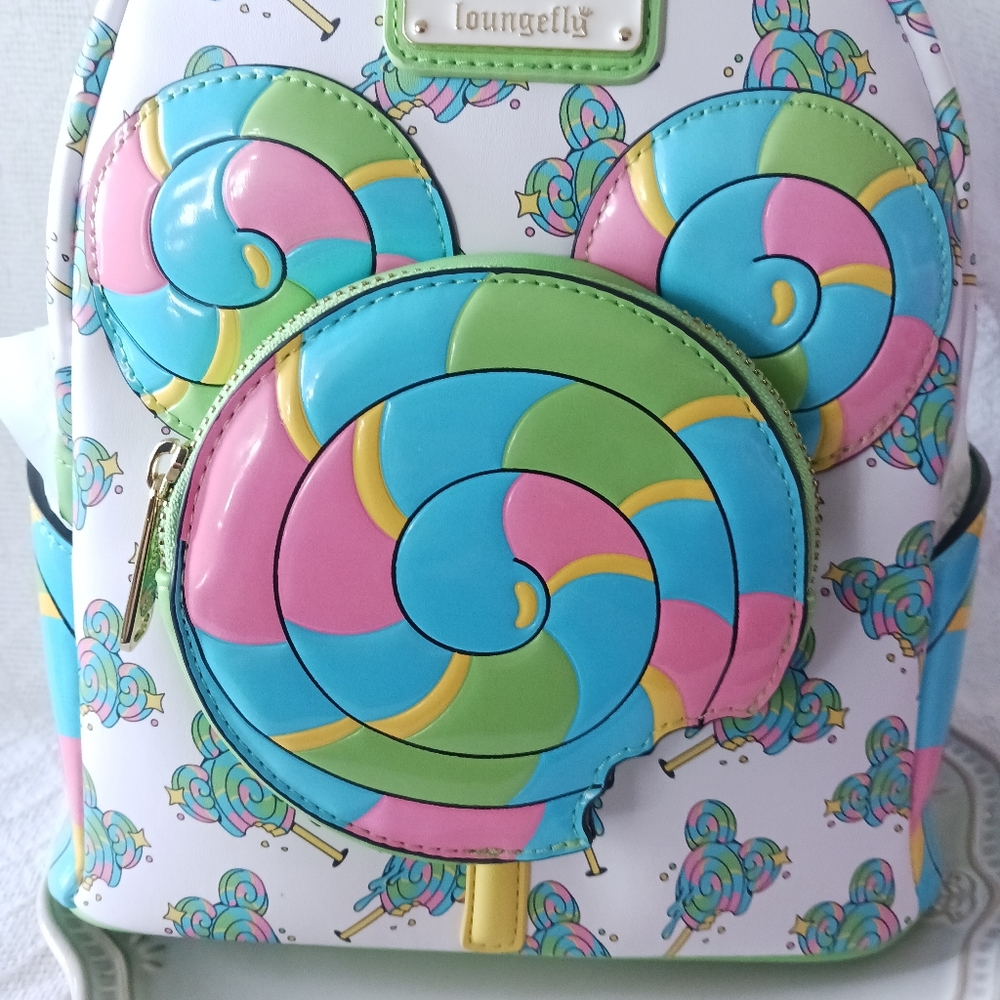 Loungefly × Disney Parks Disney Eats Mickey Mouse Lollipop Mini Backpack - Picture 2 of 14